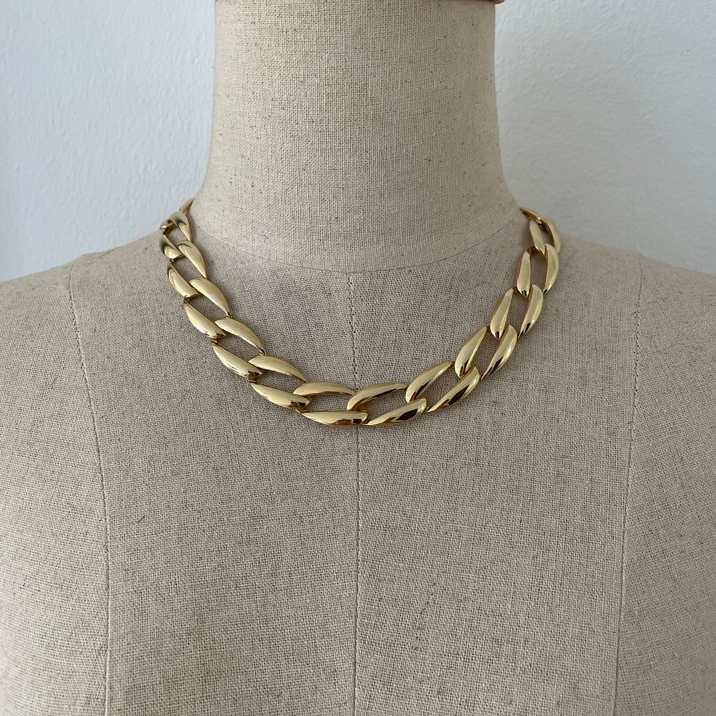 Vintage 1980s Classic Chain Link Necklace