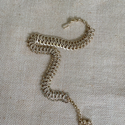 Vintage W. Germany Rose Gold Collar Necklace